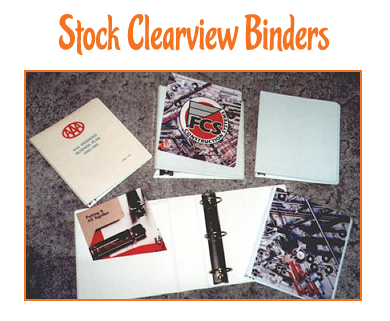 Stock Clearview Binders